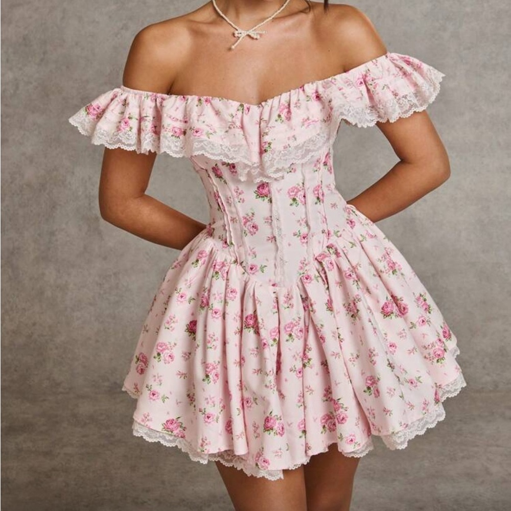 Floral Off-Shoulder Dress NWT